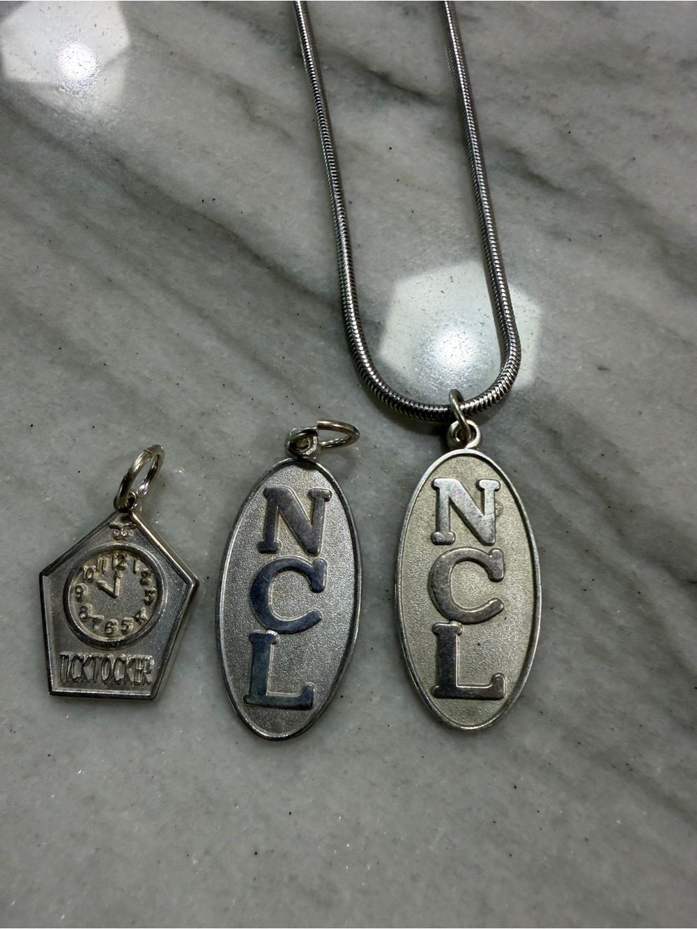NCL (National Charity League) Sterling Silver Pendants and James Avery chain